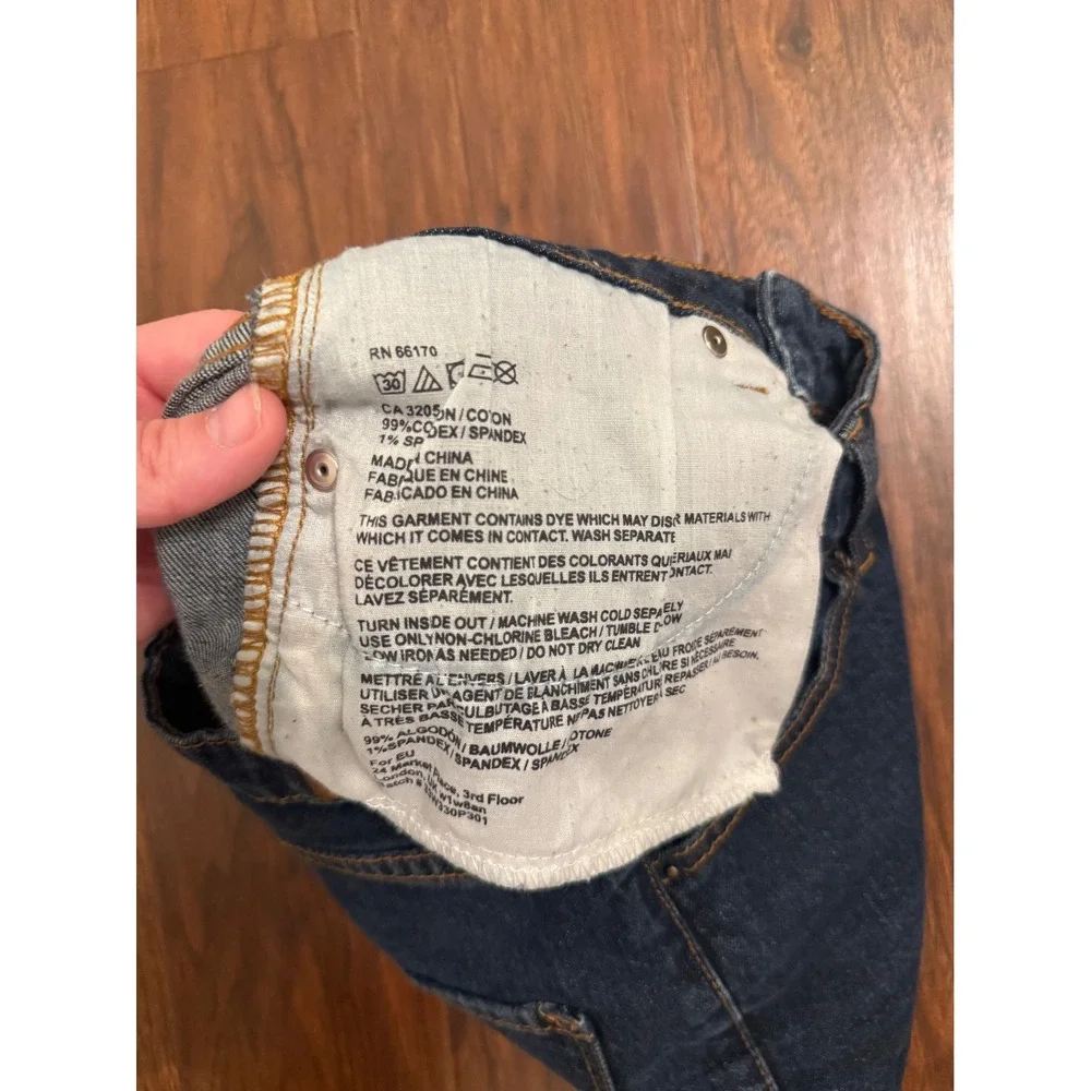 BDG Urban Outfitters Y2K Erin High Rise Denim Shortie Dark Wash Shorts Size 25w - Picture 5 of 9